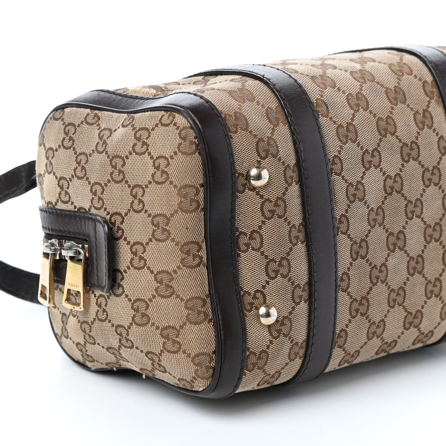 Gucci Monogram Small Boston Dark Brown 12 of 13