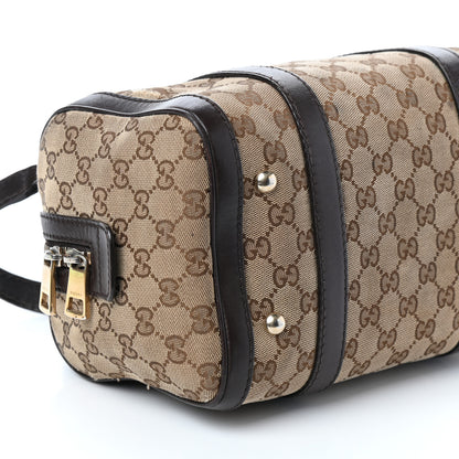 Gucci Monogram Small Boston Dark Brown 12 of 13