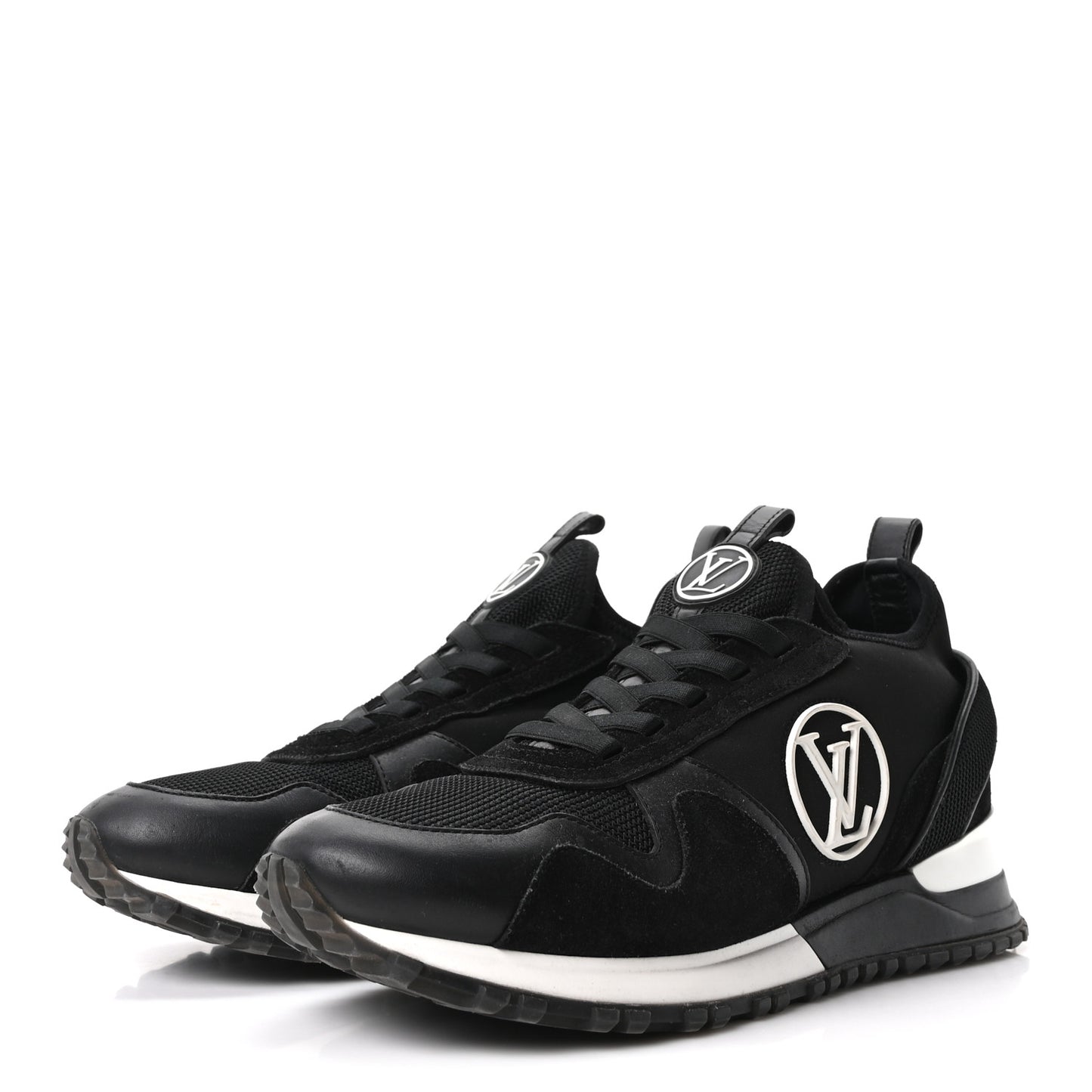 Calfskin Run Away Sneakers 38.5 Black