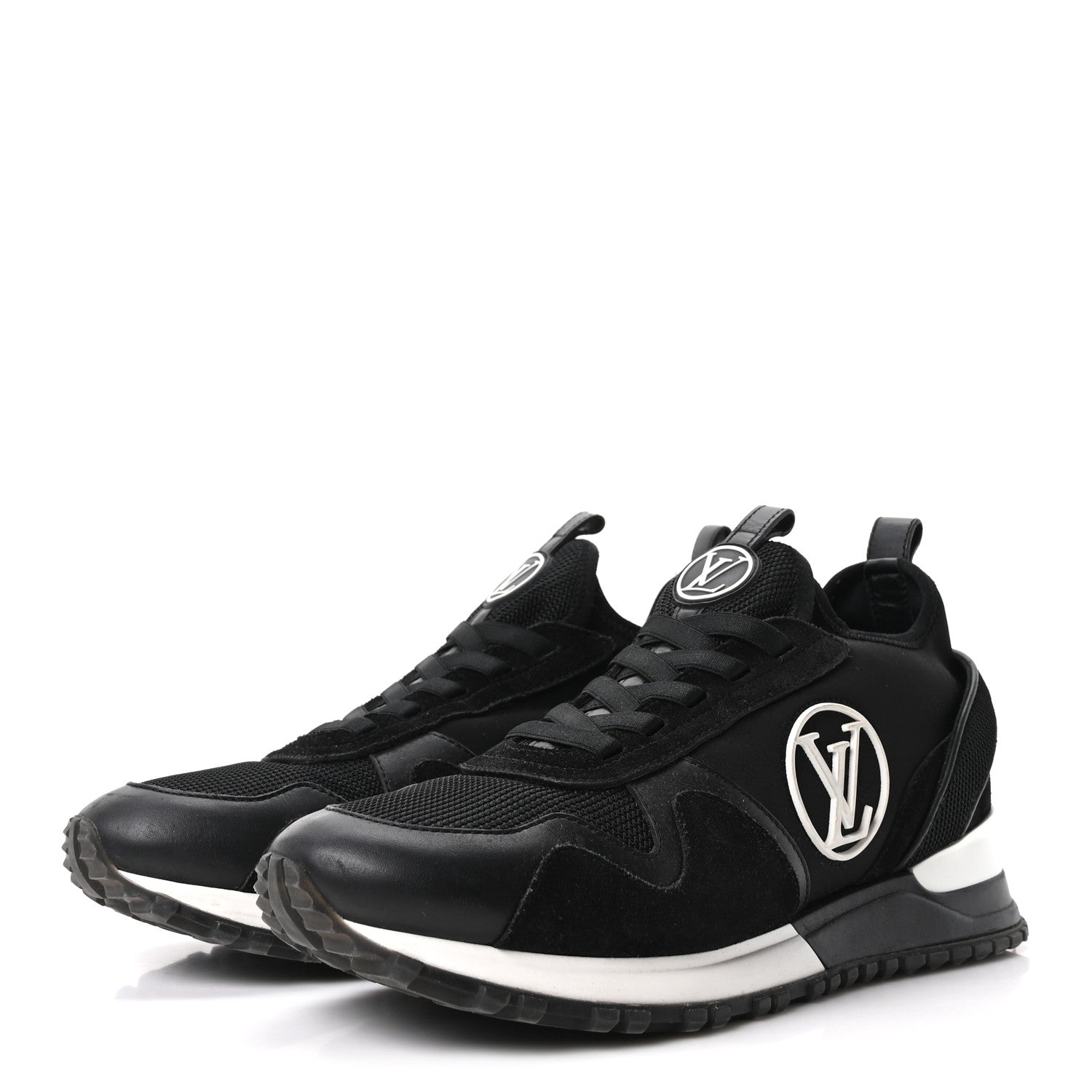 Louis Vuitton Calfskin Run Away Sneakers 38.5 Black 4 of 9