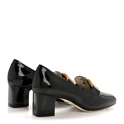 Gucci Vernice GG Victoire 55mm Loafer Pumps 36 Black 5 of 11
