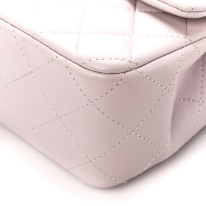 Chanel Lambskin Quilted Mini Rectangular Flap Light Purple 11 of 12