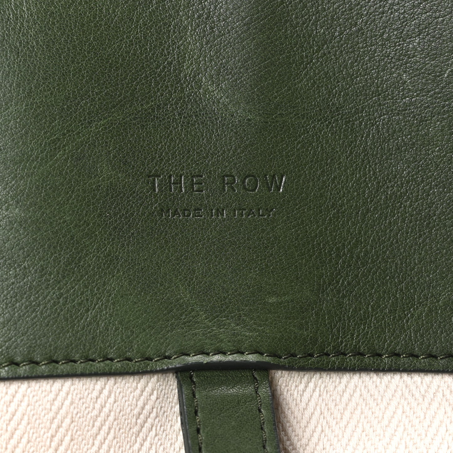 Polished Saddle Calfskin Marlo Tote Bag Moss