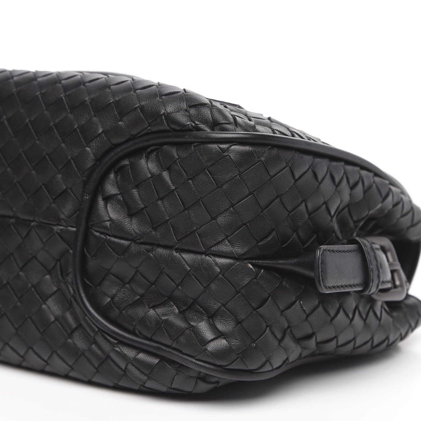 Nappa Intrecciato Rialto Shoulder Bag Black