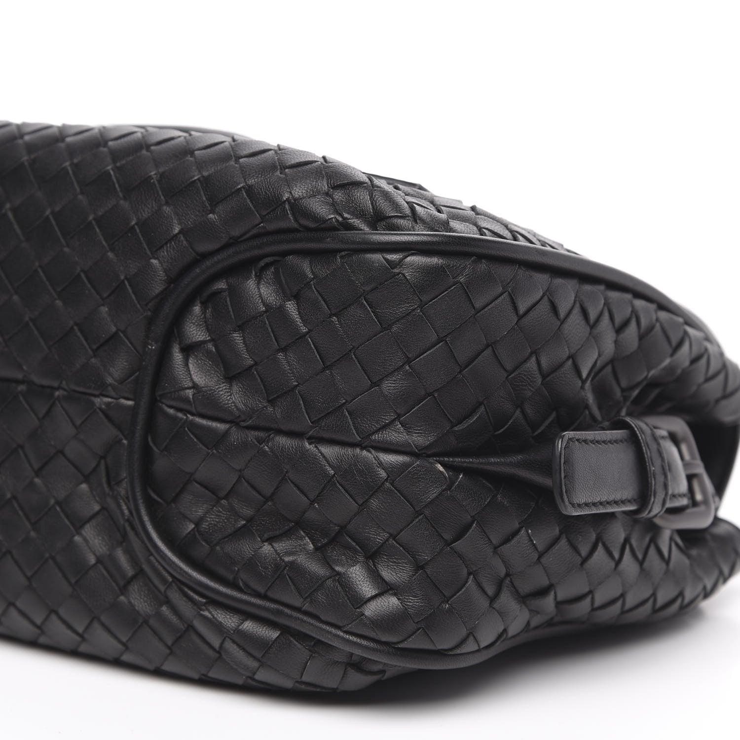 Bottega Veneta Nappa Intrecciato Rialto Shoulder Bag Black 10 of 13