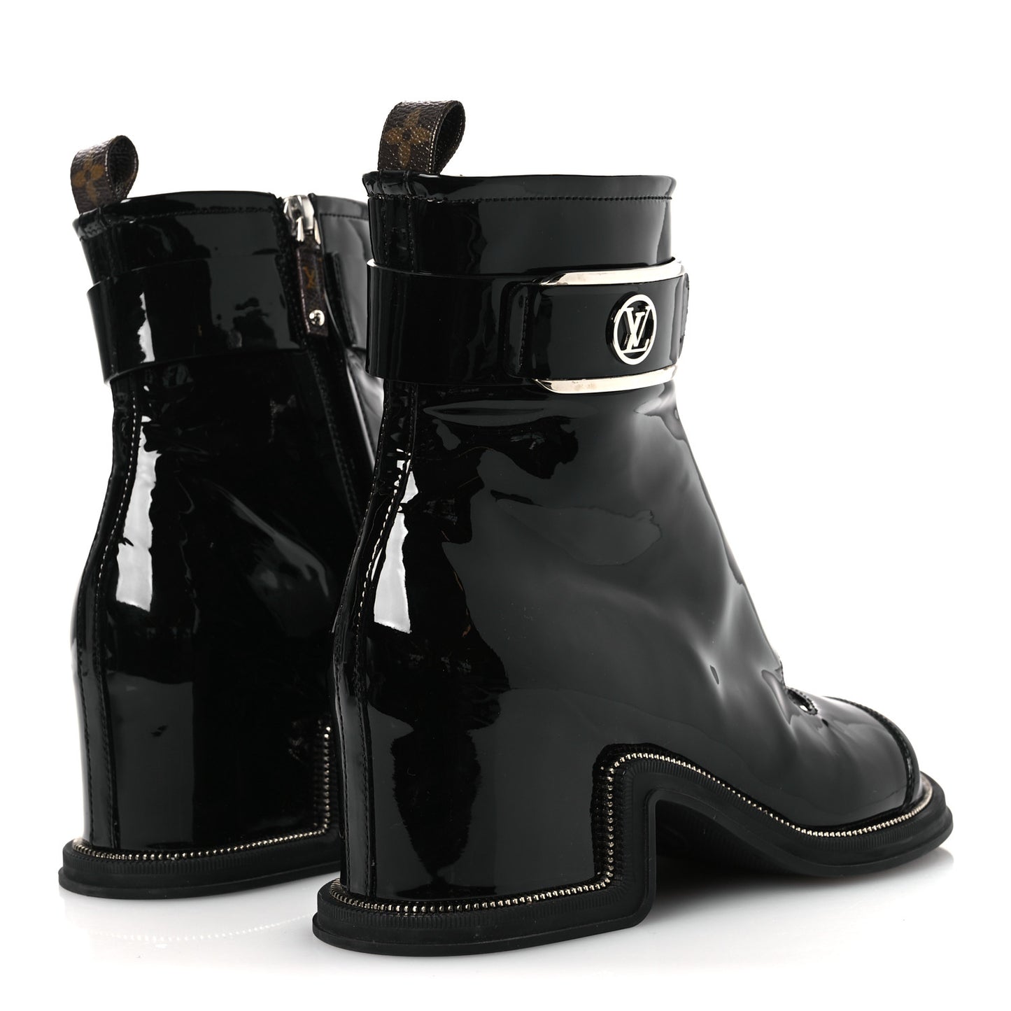 Patent Calfskin Moonlight Boots 38 Black