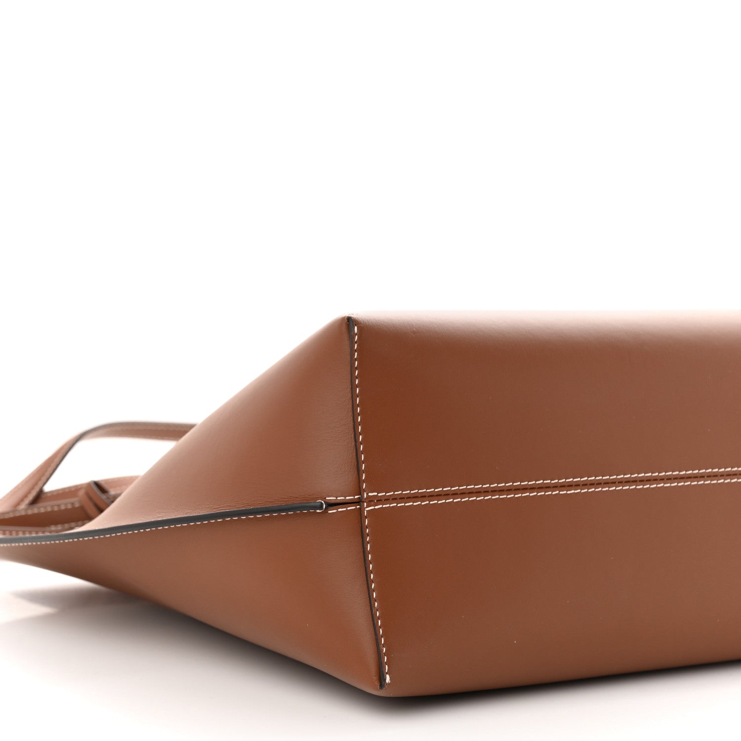 Burberry Calfskin Monogram Motif TB Medium Soft Tote Brown 9 of 11