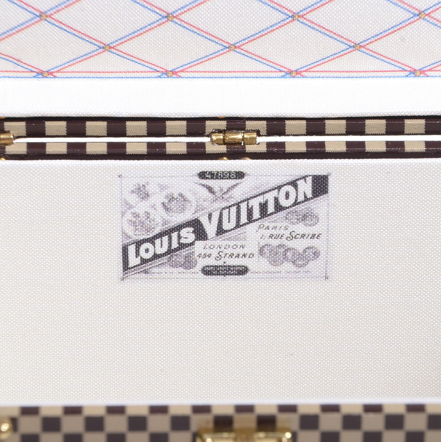 Louis Vuitton Damier 1895 Ladies Hat Trunk Mini Malle Chapeaux Jewelry Box 7 of 7