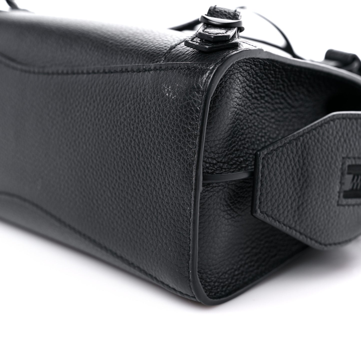 Grained Calfskin Neo Classic Black Hardware Mini City Black