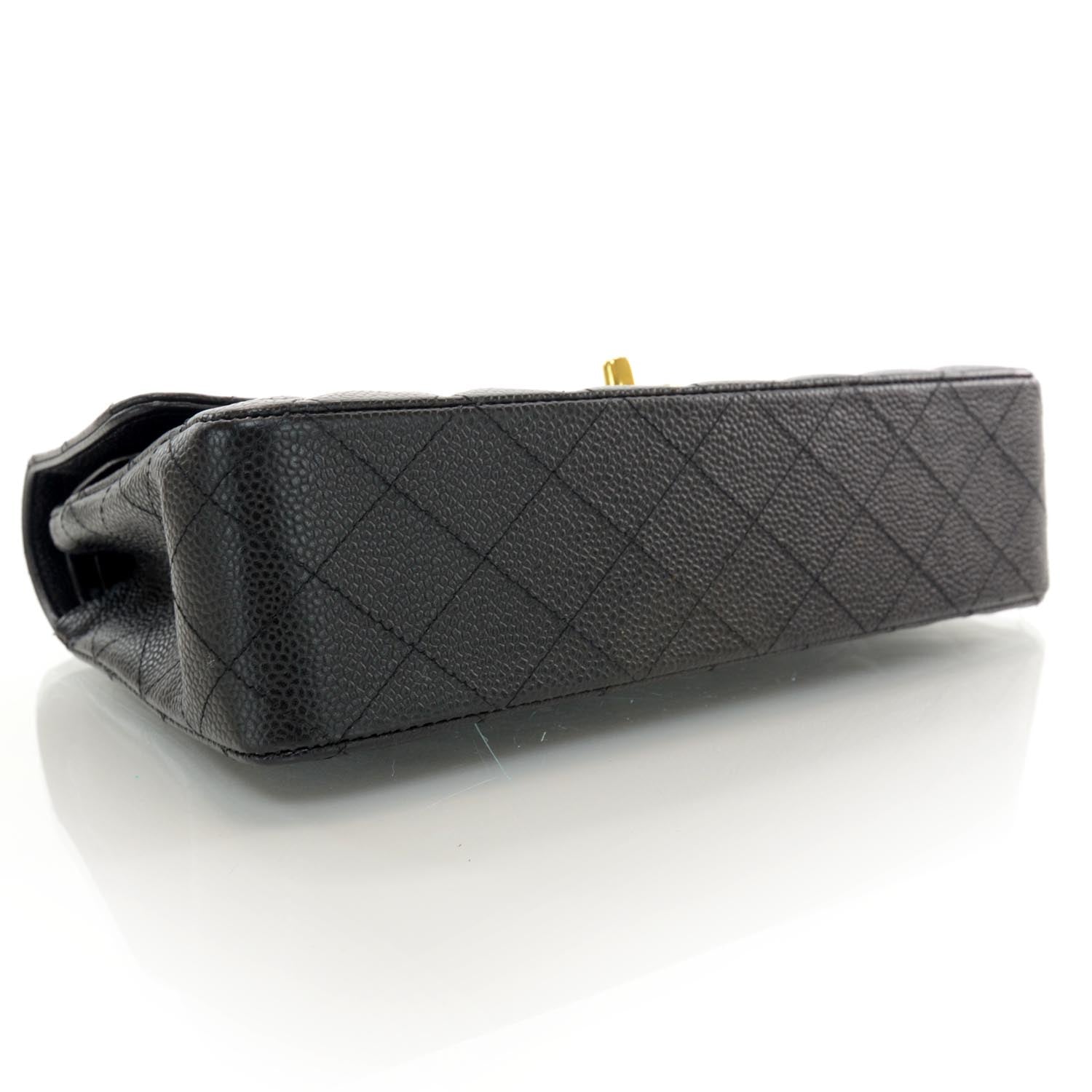 Chanel Caviar Quilted Medium Double Flap Black 4 of 9