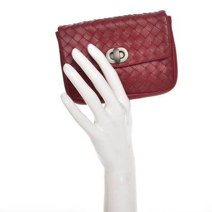 Bottega Veneta Nappa Intrecciato Small Pouch Red 2 of 8