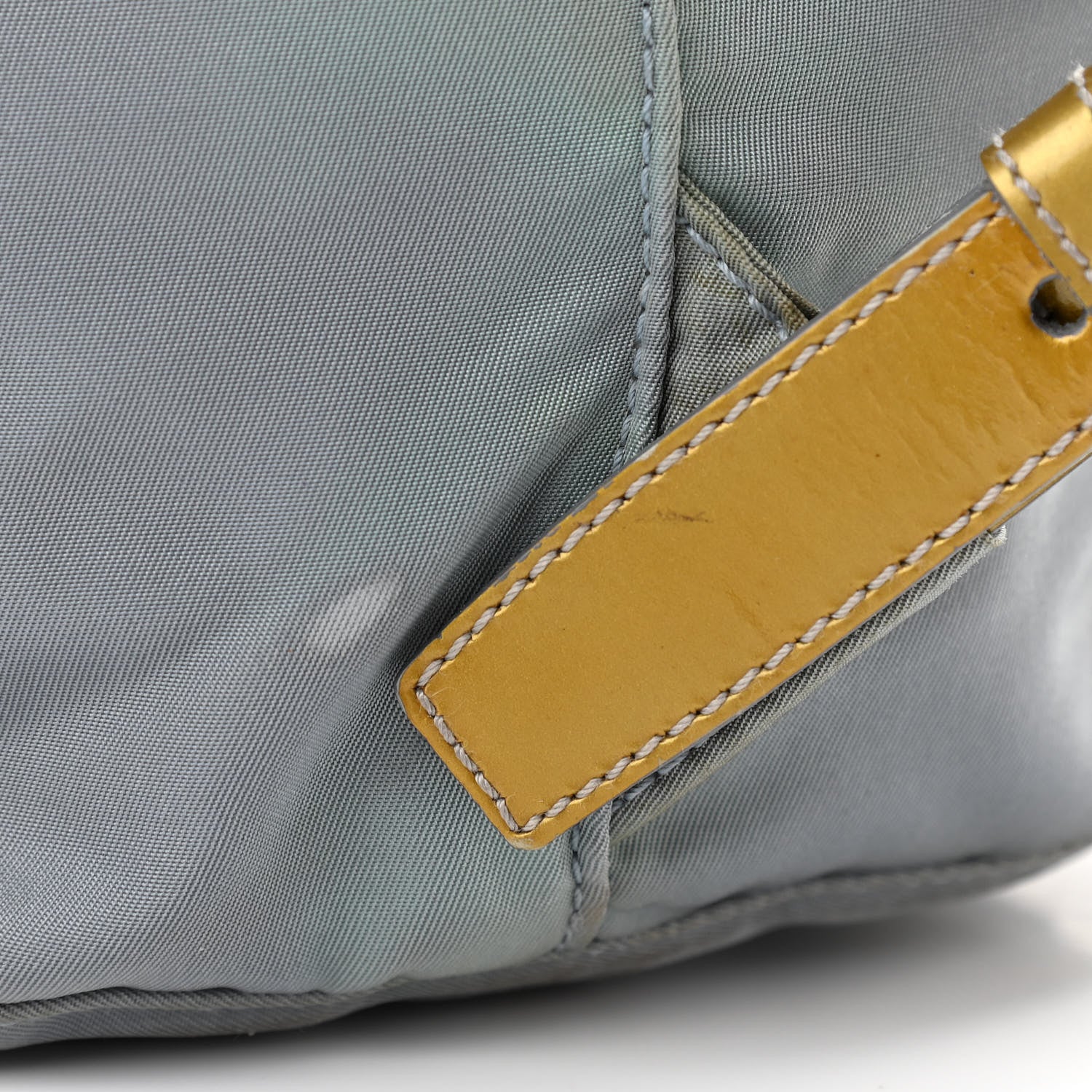 Prada Nylon Vela Patent Backpack Argento 16 of 17