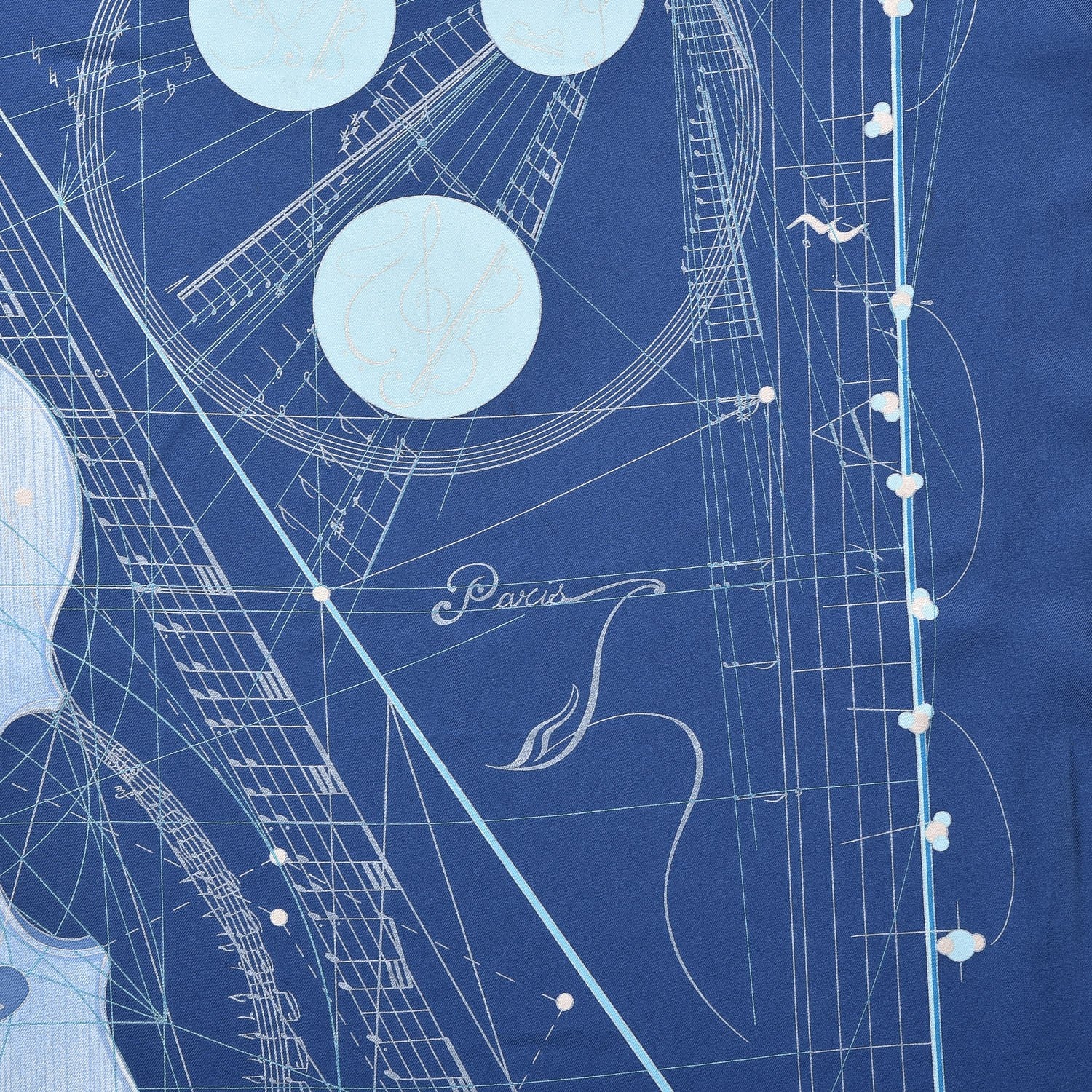 Hermes Silk La Musique des Spheres Scarf 90 4 of 7
