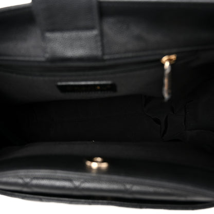 Chanel Caviar Quilted In Out Flap Shopping Tote Black 7 of 12