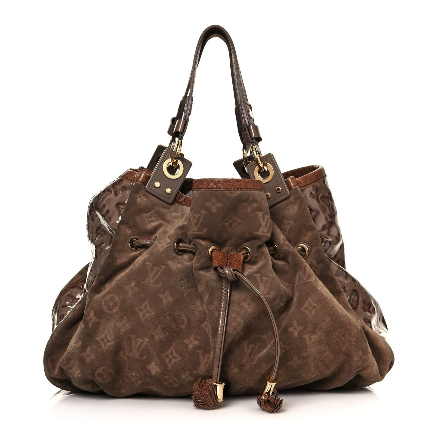 Suede Patent Monogram Irene Brown