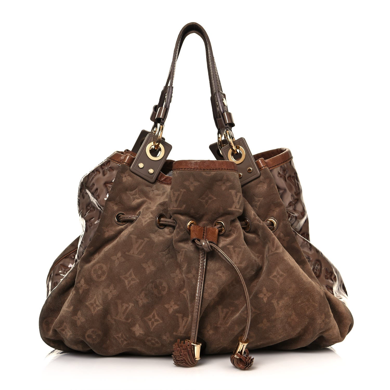 Louis Vuitton Suede Patent Monogram Irene Brown 1 of 16