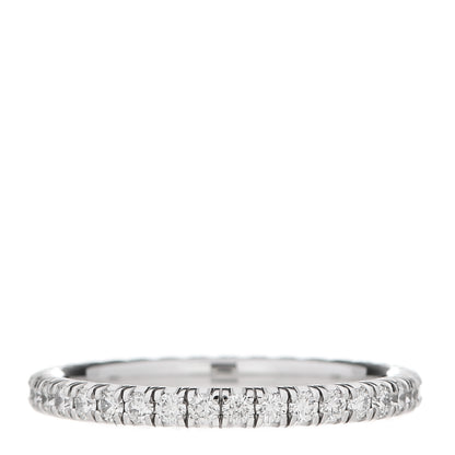 Cartier 18K White Gold Diamond 2mm Etincelle de Cartier Wedding Band Ring 49 4.75 3 of 6