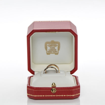 Cartier 18K Pink Yellow White Gold Small Trinity Ring 49 4.75 7 of 7
