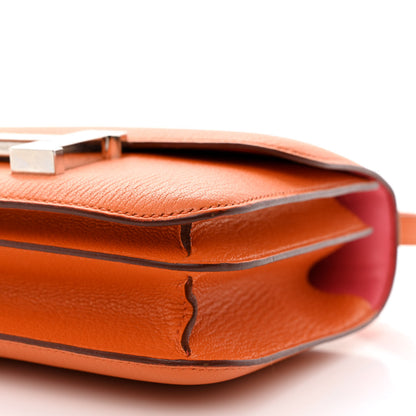 Hermes Chevre Mysore Verso Constance 18 Orange Rose Lipstick 10 of 11