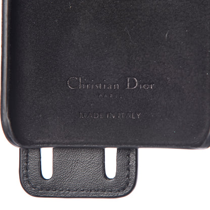Christian Dior Calfskin Stripe iPhone X/XS Case Black 4 of 4