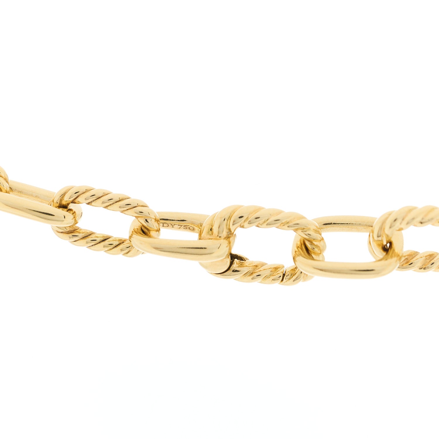 David Yurman 18K Yellow Gold 6mm Madison Chain Necklace 4 of 5