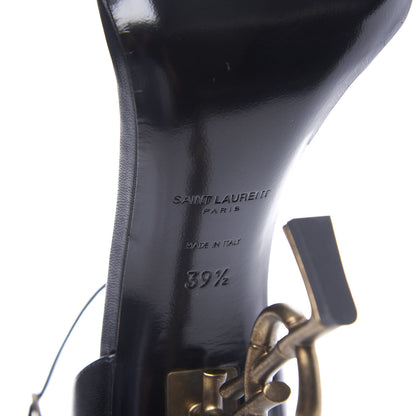 Saint Laurent Calfskin Opyum Sandals 39.5 Black 9 of 10