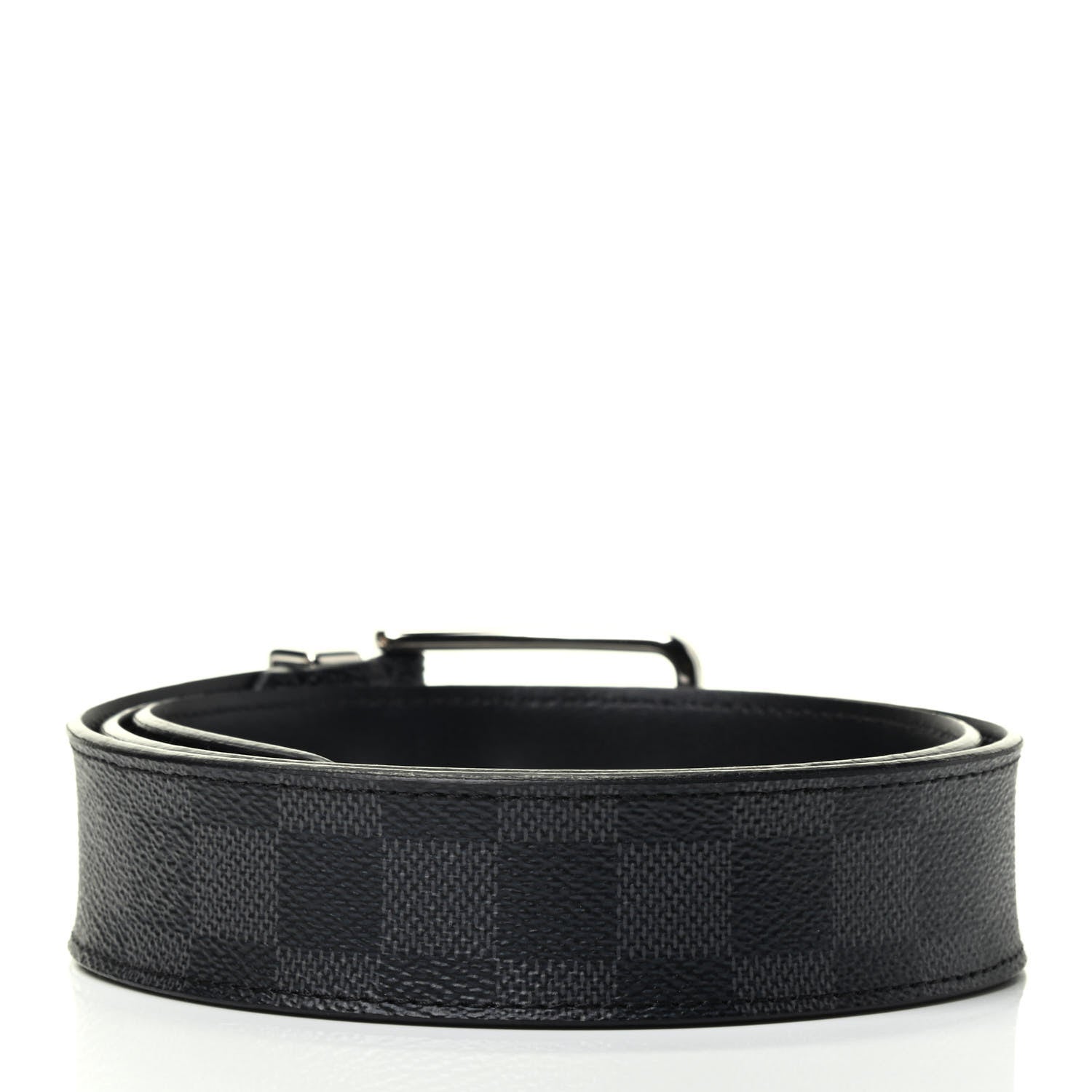Louis Vuitton Damier Graphite Calfskin Belt 90 36 Black 2 of 5