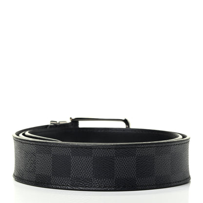 Louis Vuitton Damier Graphite Calfskin Belt 90 36 Black 2 of 5