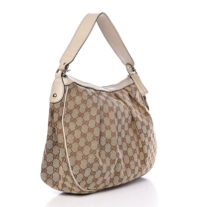 Gucci Monogram Medium Sukey Hobo Off White 3 of 16