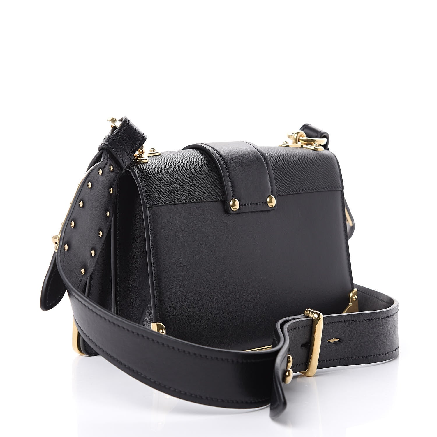 Prada City Calf Saffiano Cahier Astrology Bag Black 3 of 10