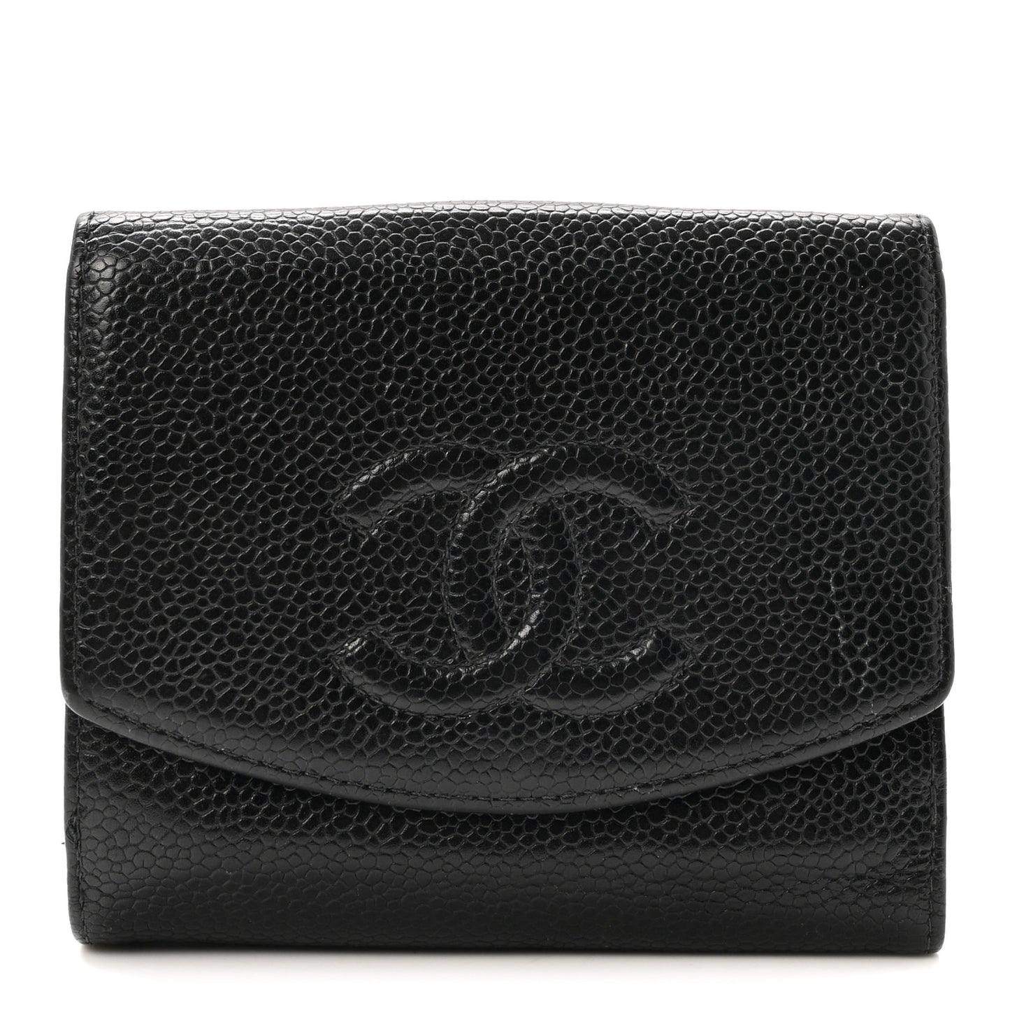 Caviar Timeless CC Flap Wallet Black