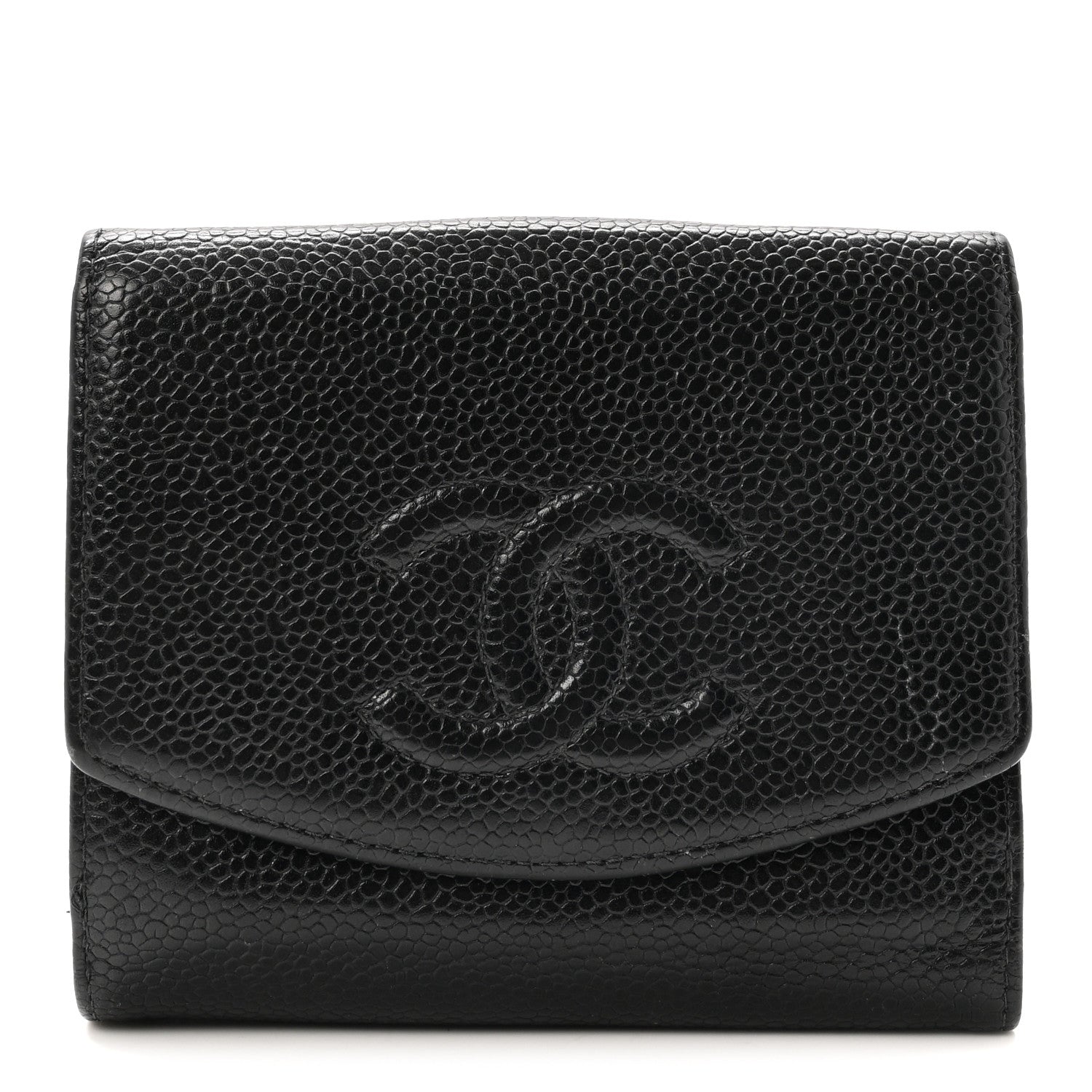 Chanel Caviar Timeless CC Flap Wallet Black 1 of 8