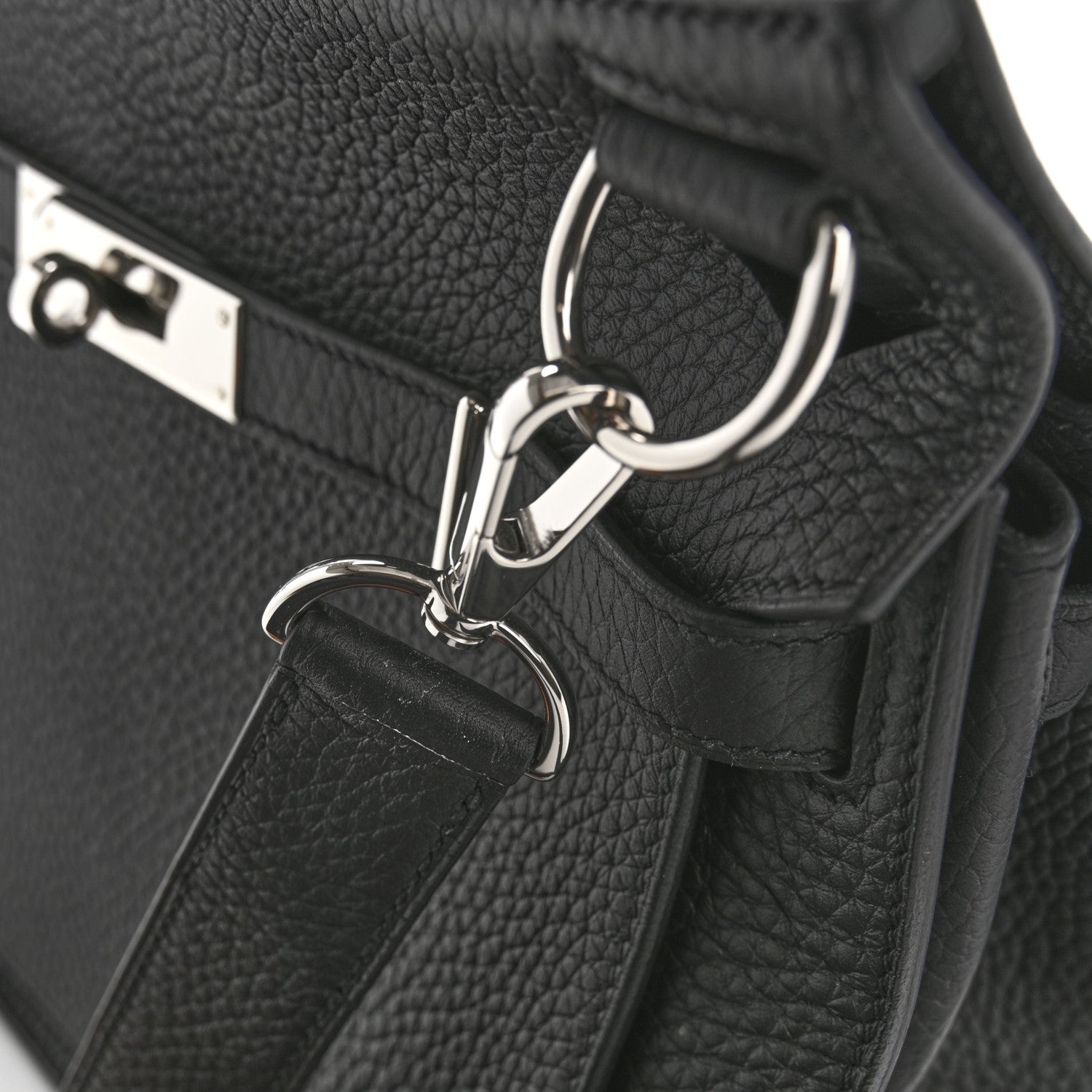 Hermes Taurillon Clemence Jypsiere 28 Black 12 of 13