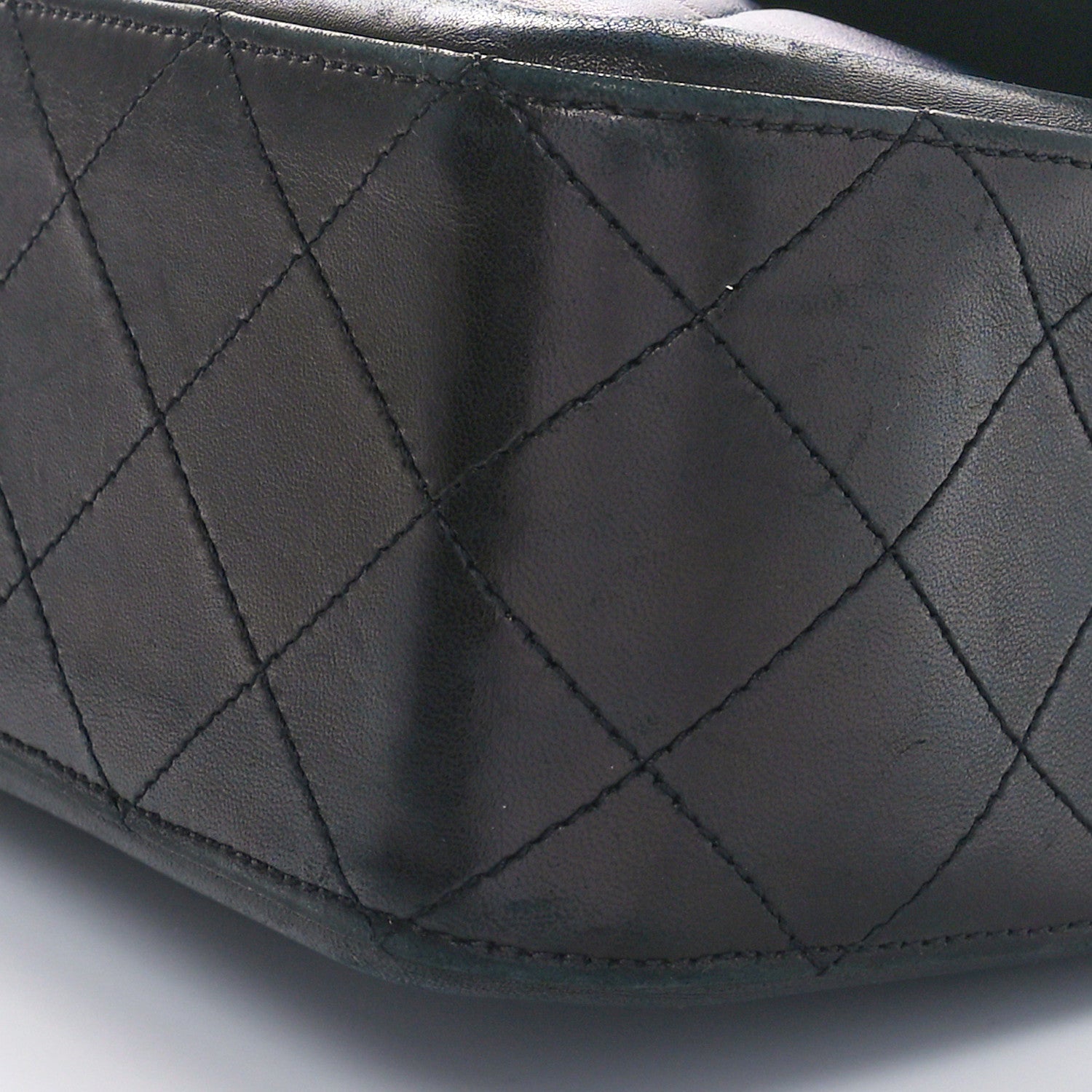 Chanel Calfskin Quilted Large Elegant CC Flap Navy Black 11 of 11