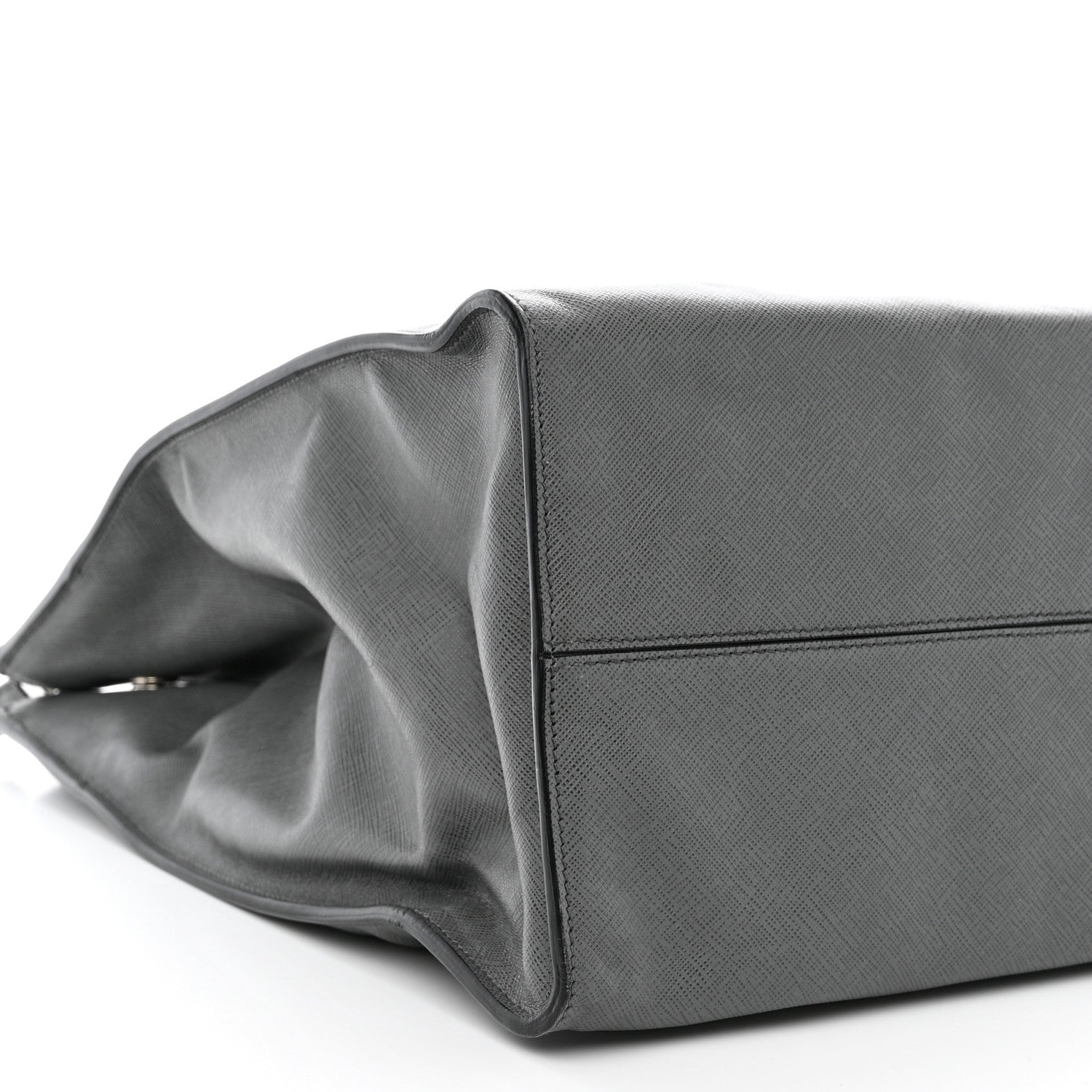 Prada Saffiano Travel Shopping Tote Mercurio 11 of 13