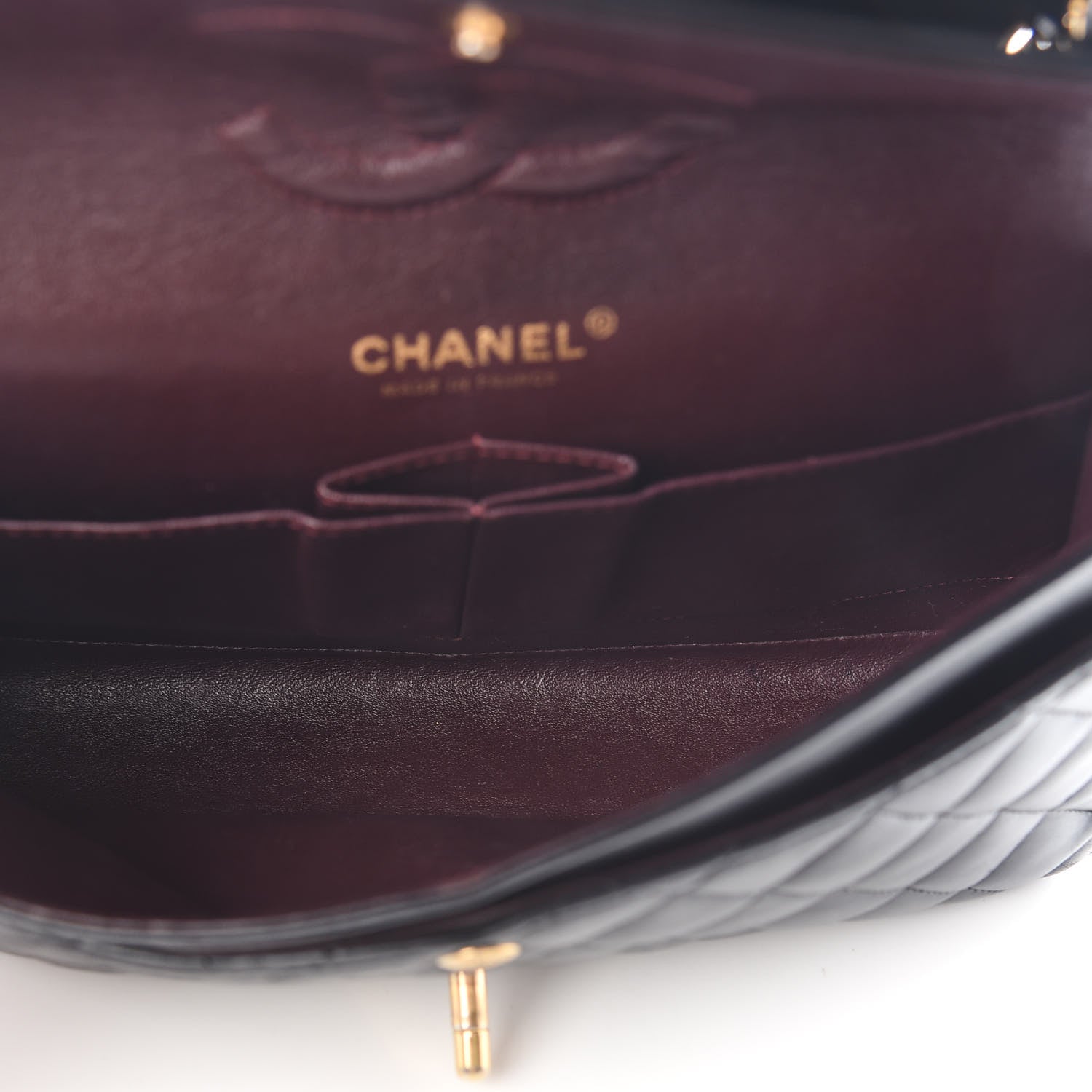 Chanel Lambskin Quilted Medium Double Flap Black 5 of 10