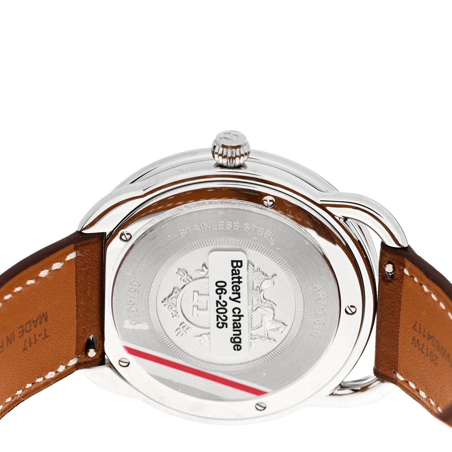 Stainless Steel Barenia 40mm Arceau Quartz Watch Fauve