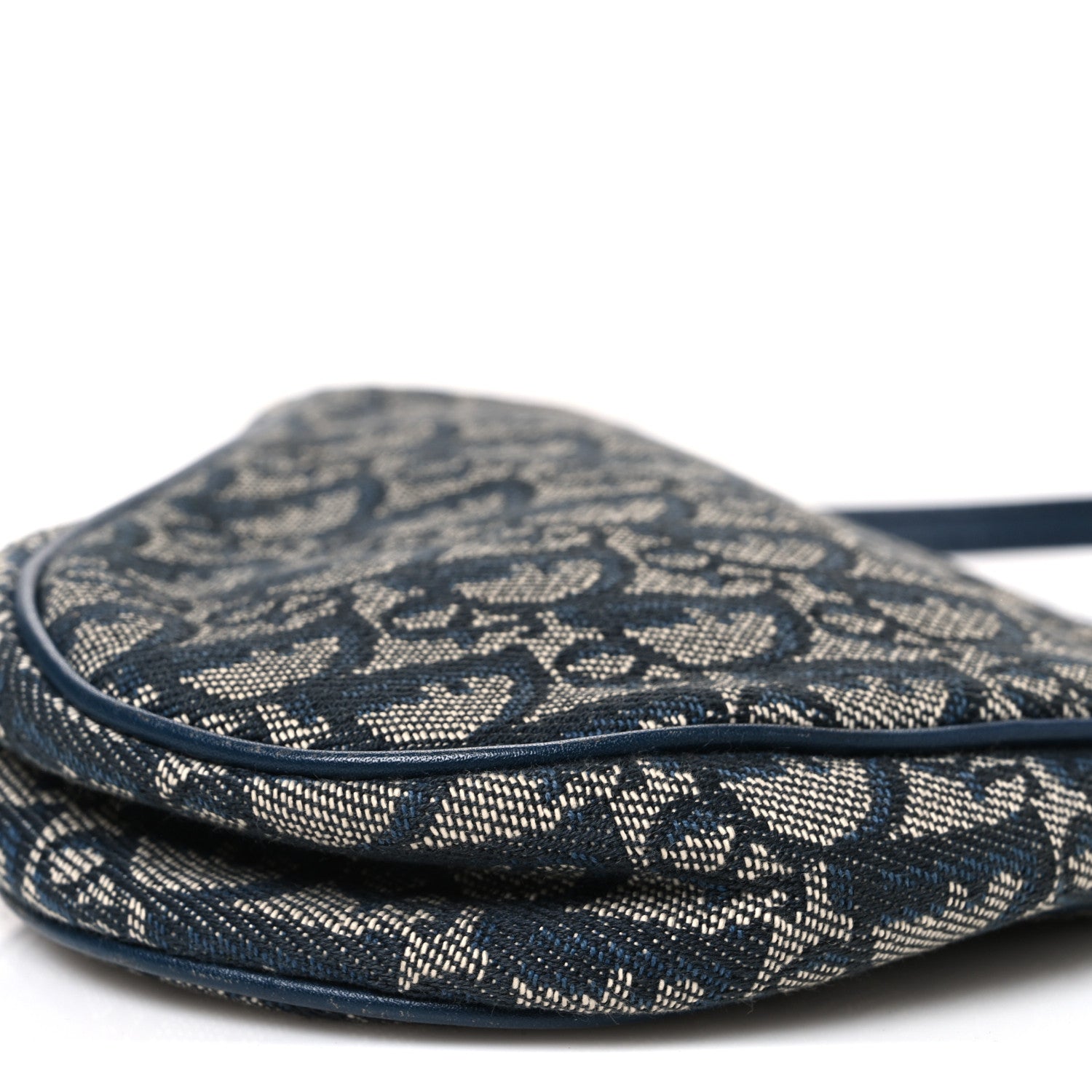 Christian Dior Monogram Mini Saddle Pochette Navy 9 of 9