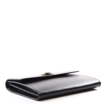 Gucci Azalea Calfskin Marina Clutch Black 3 of 9