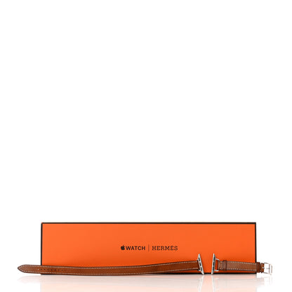 Hermes Barenia 38mm Apple Watch Double Tour Band Fauve 7 of 7