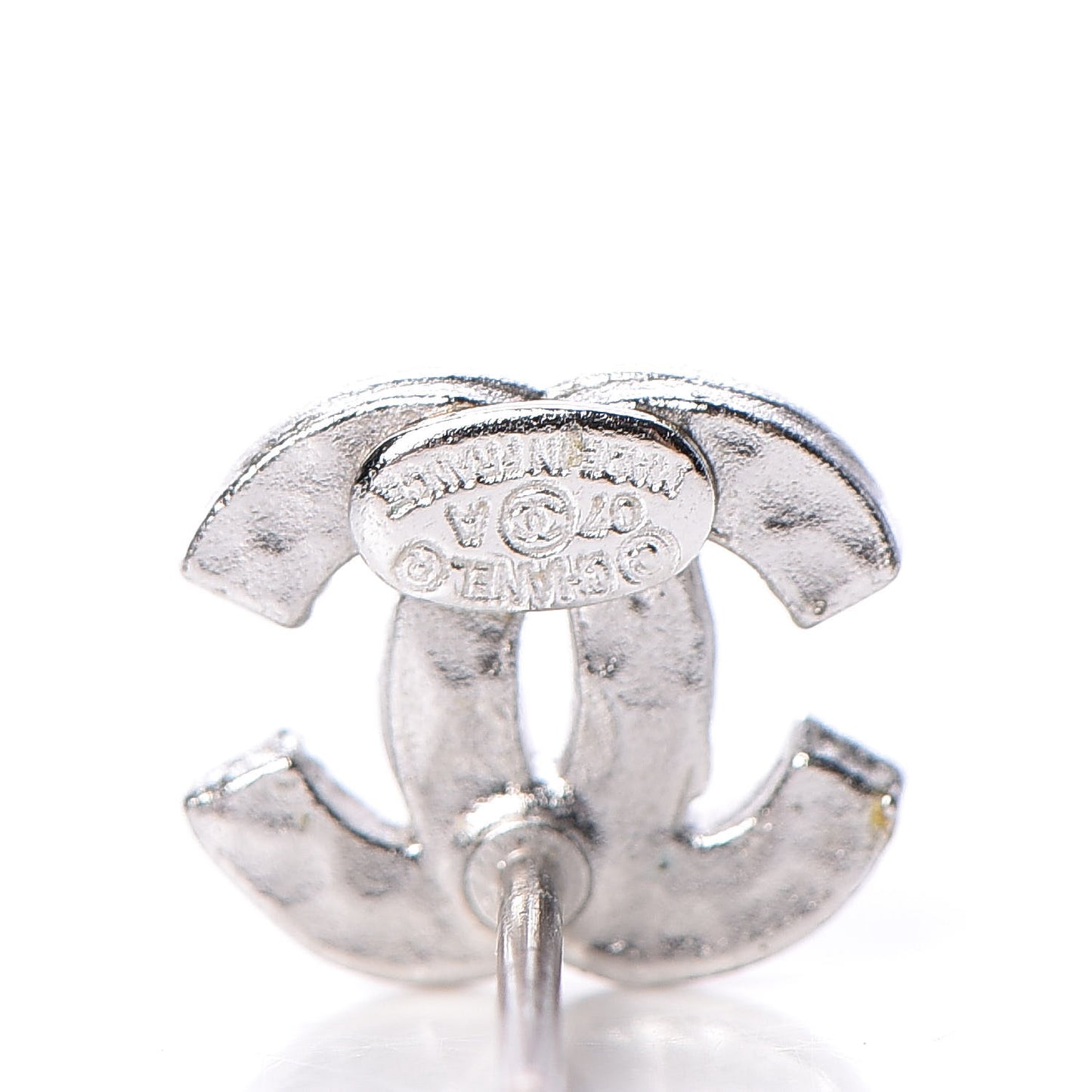 Crystal Mini Timeless CC Earrings Silver