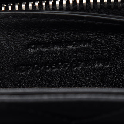 Saint Laurent Calfskin Y Quilted Monogram Small Loulou Chain Satchel Black 7 of 9