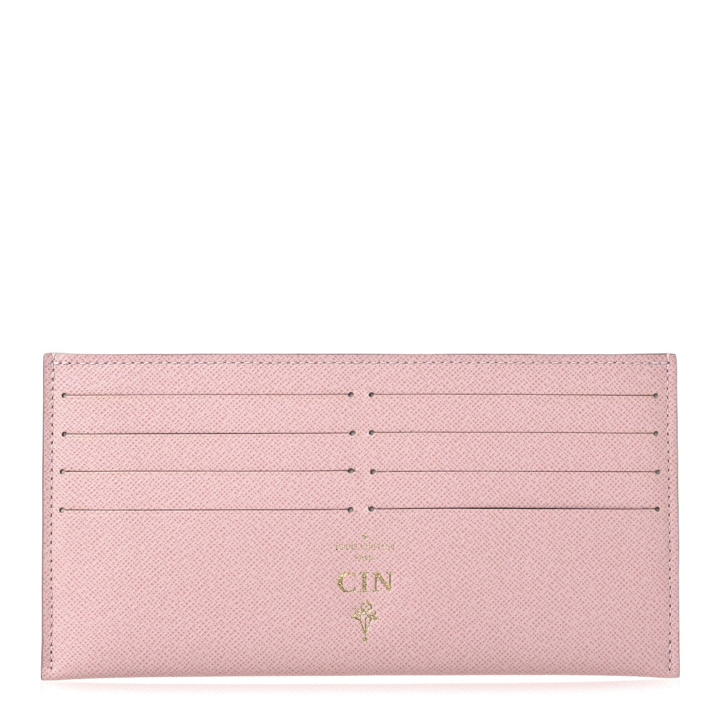 Calfskin Felicie Card Holder Insert Rose Ballerine
