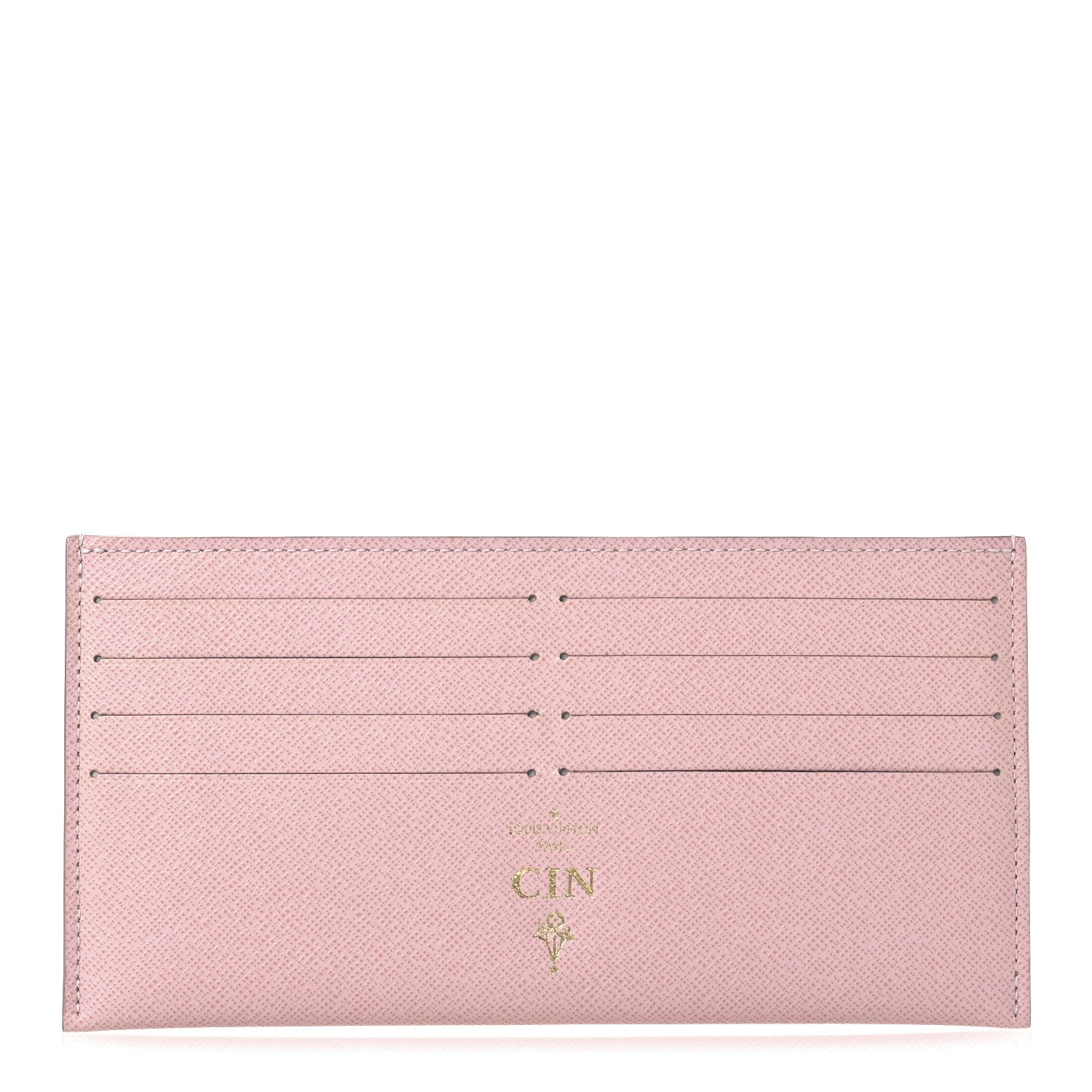 Louis Vuitton Calfskin Felicie Card Holder Insert Rose Ballerine 1 of 6