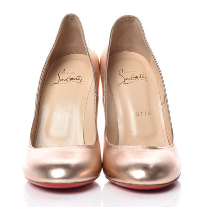 Christian Louboutin Metallic Nappa Fifi 100 Pumps 36 Pink 2 of 8