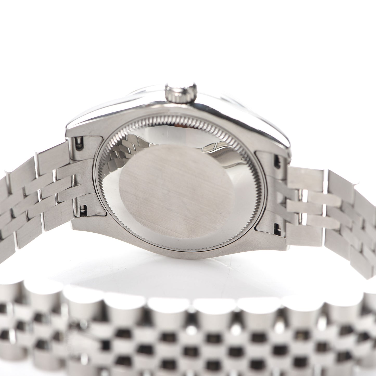 Stainless Steel 18K White Gold 31mm Oyster Perpetual Datejust Watch Dark Rhodium Floral 178274