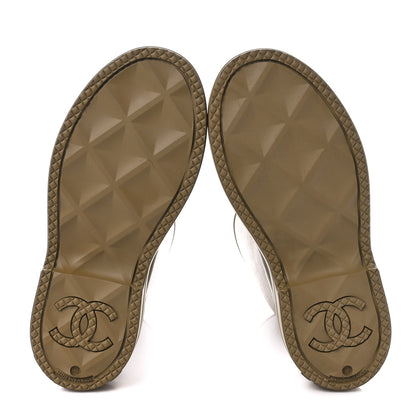 Chanel Caoutchouk CC High Boots 39 Dark Beige 5 of 8