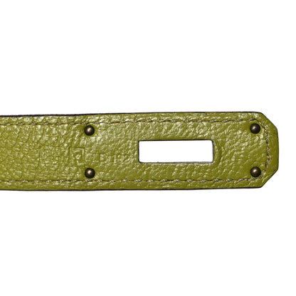 Hermes Chevre Mysore Birkin 30 Vert Anis 7 of 18