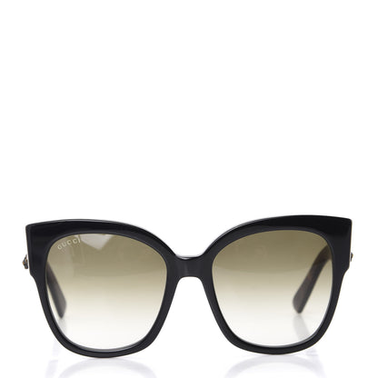 Gucci Acetate Square Frame Web Sunglasses GG0059S Black Tortoise 2 of 8