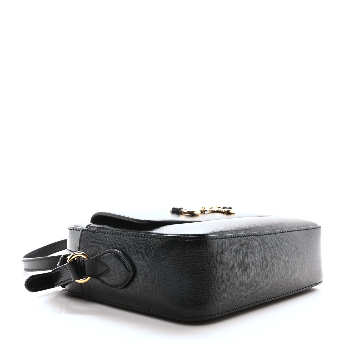 Azalea Calfskin Small Horsebit 1955 Shoulder Bag Black